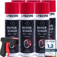 6x TECPO Bremsenreiniger Universal Reiniger, 500 ml +...