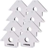 8x TECPO Magnet Schweißwinkel 22.6 kg 50 lbs