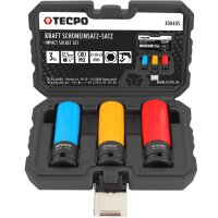 TECPO Druckluft Magnethalter für Hebebühne + Schoneinsätze 17-19-21 mm