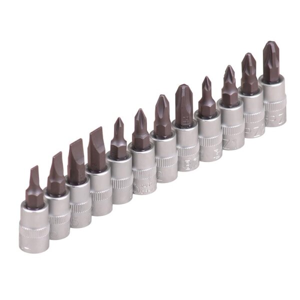 BGS Bit-Einsatz-Sortiment , Schlitz, PH, PZ, 6,3 (1/4)