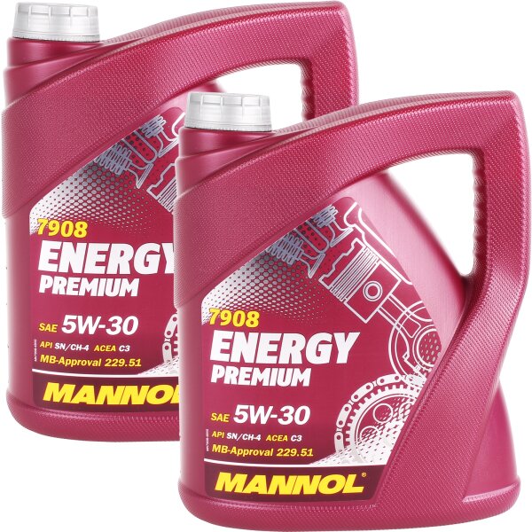 2x MANNOL Energy Premium 5W-30, 4L