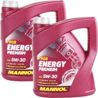 2x MANNOL Energy Premium 5W-30, 4L