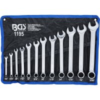 TECPO Zoll Werkzeug Nüsse 24-teilig Steckschlüssel Satz mit BGS  Maulringschlüssel Set