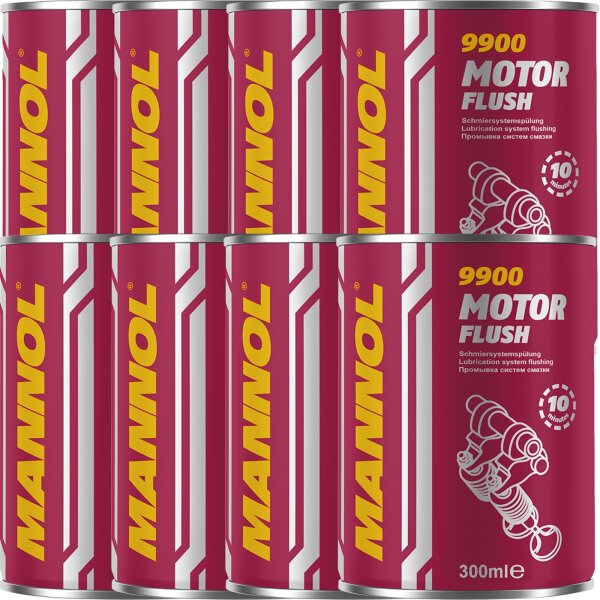 8x MANNOL Motor Flush Oiladditiv 300mL