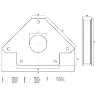 BGS Kraft-Magnethalter, bis 32 kg , 2 Stk.