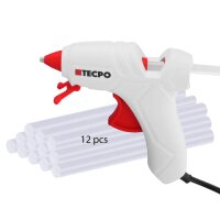 TECPO Mini-Heißklebepistole 12W + 12x...
