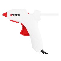 TECPO Mini-Heißklebepistole 12W + 12x Klebesticks-Ø 7,2 mm