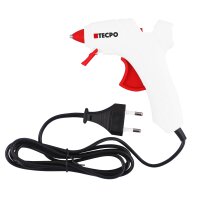 TECPO Mini-Heißklebepistole 12W + 12x Klebesticks-Ø 7,2 mm