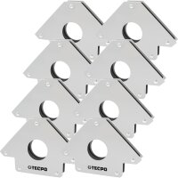 8x TECPO Magnet Schweißwinkel 34 kg 75 lbs