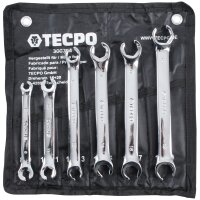 TECPO Druckluft Bremsenentlüftungsgerät + Ringschlüssel-Satz + Tester + Bremsflüssigkeit, 5 Liter