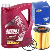 Filter, Ölfilter + Mannol 5W-40 Energy Formula PD, 5L