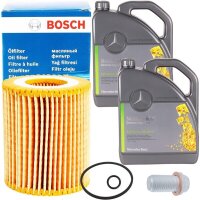 Bosch Ölfilter + 5W-30 Mercedes Benz Motoröl,...