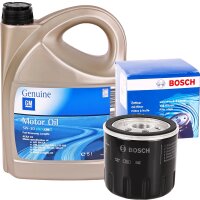 Bosch Ölfilter + OPEL GM 5W-30 dexos2 Motoröl 5...