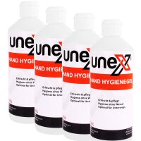 4x UNEX Hygiene Hand-Gel mit Zitrusduft 70% Ethanol