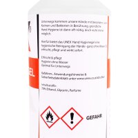 4x UNEX Hygiene Hand-Gel mit Zitrusduft 70% Ethanol