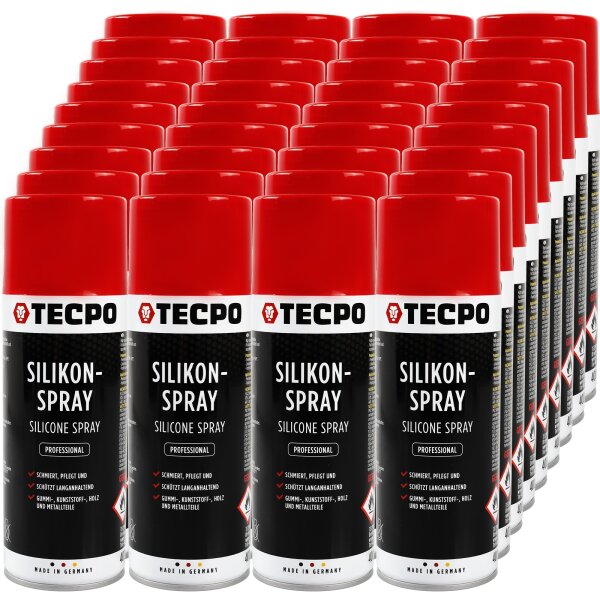 36x TECPO Silikonspray Schmiermittel Trennmittel Gleitmittel 400 ml