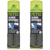 2x PETEC Silikonentferner Spray, 500 ml
