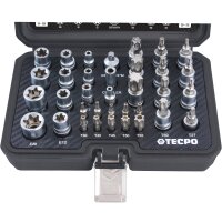 TECPO Steckschlüssel Satz T-Profil + 3/8 Ratsche