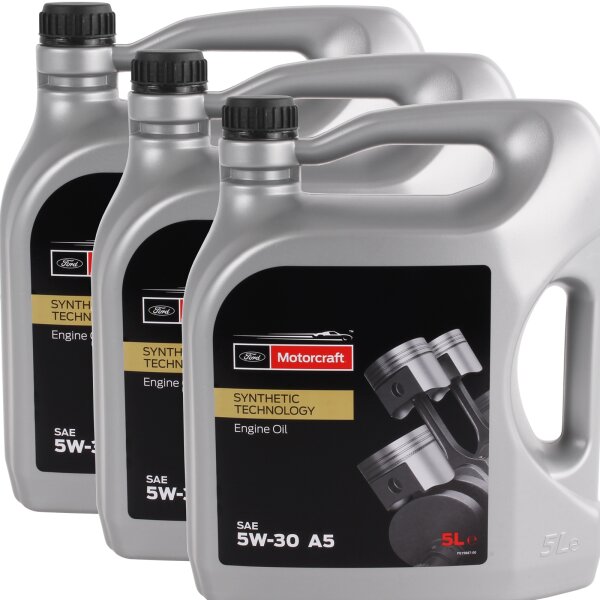 3x OE FORD Motorcraft 15CF54, 5W-30, A5, WSS-M2C913-D, 5L