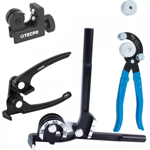 TECPO Rohrschneider + Rohr-Biegezangen Set