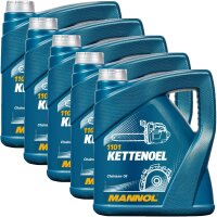 5x MANNOL Kettenöl, 4L