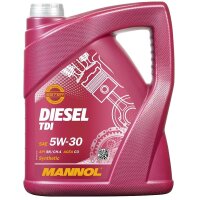 MANNOL Diesel TDI 5W-30 Motoröl, 5L + Motorspülung Motor Flush Motorreiniger 300 ml