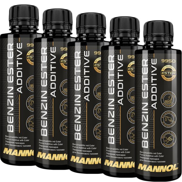 5x MANNOL Benzin Ester Additive, 250 ml