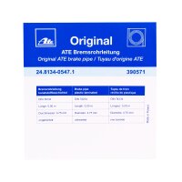 2x ATE Bremsleitung 5m Stahlleitung 4.75 mm