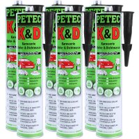 6x PETEC K&D Karosserie Klebe- und Dichtmasse...