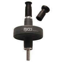 BGS Ventileinschleif-Bohrmaschinenaufsatz + 2x Ventilläpper | 16 x 21 mm + 28 x 34 mm