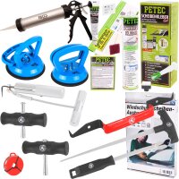 PETEC Scheibenkleber-Set + Windschutzscheiben Ausbauset +...