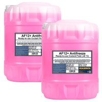 2x MANNOL Longlife Kühlerfrostschutz AF12+, 20L
