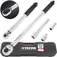 TECPO Drehmomentschlüssel 1/2" 28-210 Nm +...