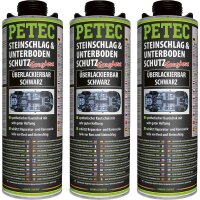 3x PETEC Steinschlag- & Unterbodenschutz schwarz, 1L