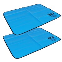 2x BGS Kotflügel-Abdeckplane mit Magnet, 79x59 cm