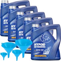 MANNOL Hypoid Getriebeoel 80W-90 API GL 4/GL 5 LS, 5x4...