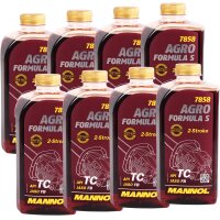 8x MANNOL 2-Takt Öl Agro Formula S, 1L