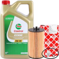 FEBI BILSTEIN Ölfilter + Schraube + CASTROL 5W-30...