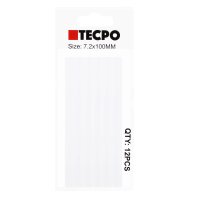 TECPO Heißklebe-Patronen | transparent | Ø 7,2 mm x 100 mm | 12-teilig