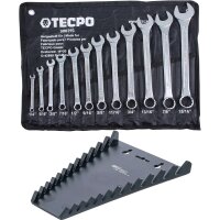 TECPO Maul-Ringschlüssel-Satz SW 1/4"-...
