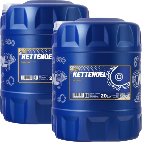 2x MANNOL Kettenöl, 20 Liter