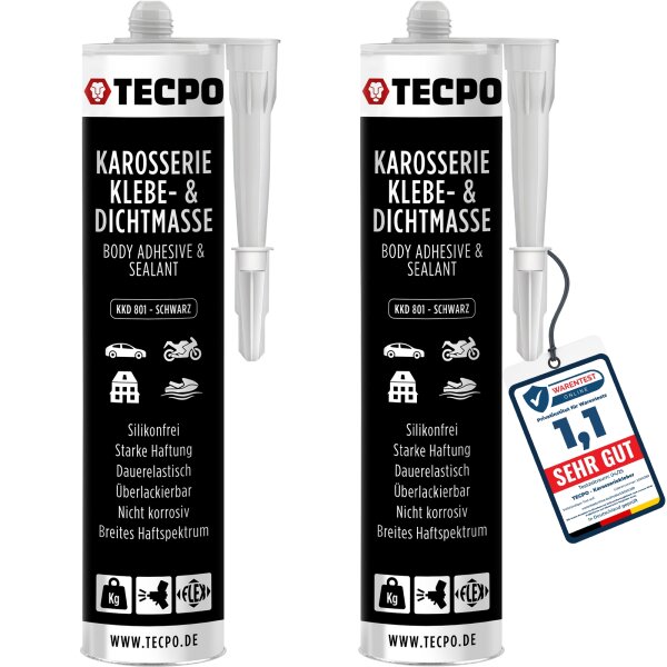 2x TECPO KKD 801 Karosserie Klebe- und Dichtmasse, 370g