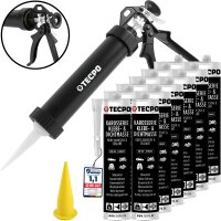 12x TECPO KKD 801 Karosserie Klebe- und Dichtmasse, 370g...