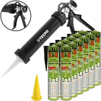 12x PETEC K&D Karosserie Klebe- und Dichtmasse 310 ml...