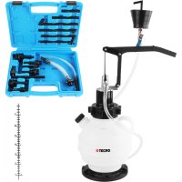 Getriebeöl-Einfüllgerät, Öleinfüllgerät 7.5 L, 15 Adapter + Hydraulikfiltersatz + 7 Liter MANNOL Dexron VI