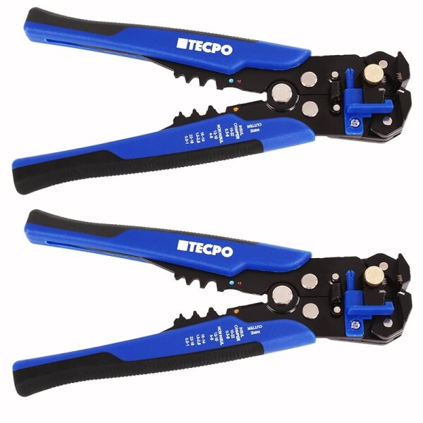 TECPO 5in1 Funktion Automatische Abisolierzange mit Crimpzange und Schneidfunktion