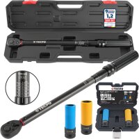 TECPO Drehmomentschlüssel 1/2", 20-200 Nm +...