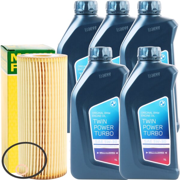 Mann-Filter Ölfilter + 5 Liter Original BMW 5W-30 Twin Power Turbo Longlife-04
