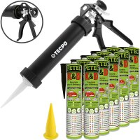 10x PETEC K&D Karosserie Klebe- und Dichtmasse 310 ml...