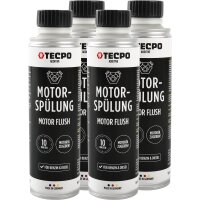 4x TECPO Motorspülung Motor Flush Motorreiniger, 300 ml